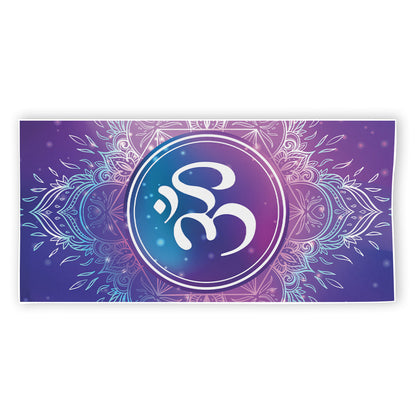 Spiritual Om Mandala Print Beach Towel