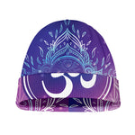 Spiritual Om Mandala Print Beanie