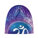 Spiritual Om Mandala Print Beanie