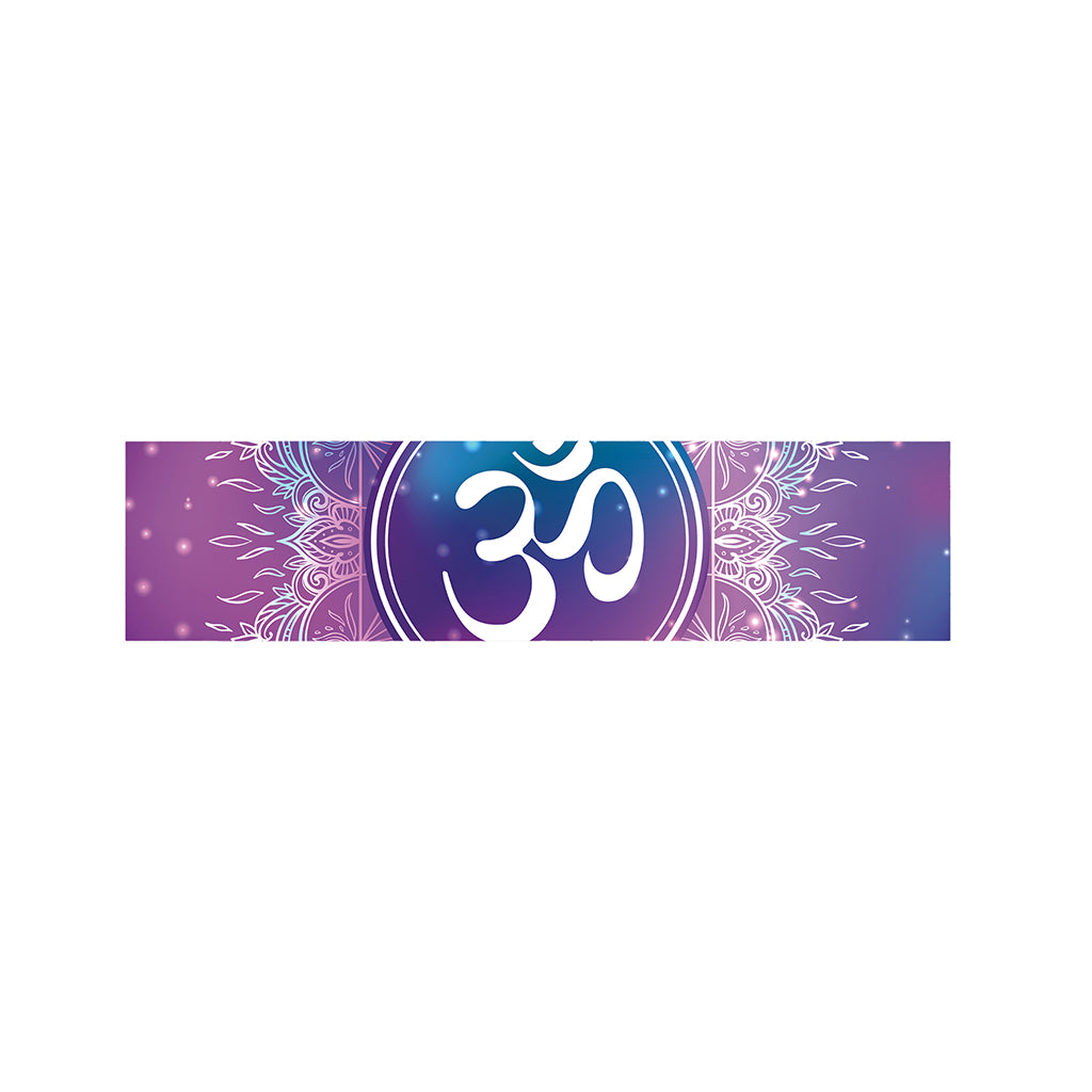 Spiritual Om Mandala Print Bed Runner
