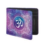 Spiritual Om Mandala Print Bifold Wallet