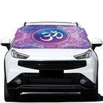 Spiritual Om Mandala Print Car Windshield Snow Cover