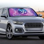 Spiritual Om Mandala Print Car Windshield Sun Shade