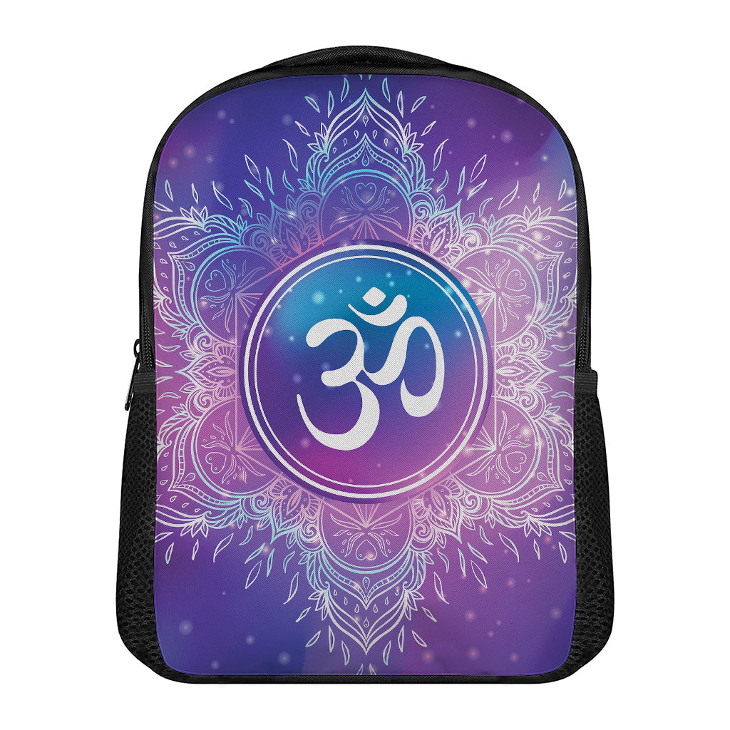 Spiritual Om Mandala Print Casual Backpack