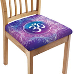 Spiritual Om Mandala Print Chair Cushion Cover