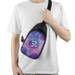 Spiritual Om Mandala Print Chest Bag