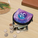 Spiritual Om Mandala Print Coin Purse