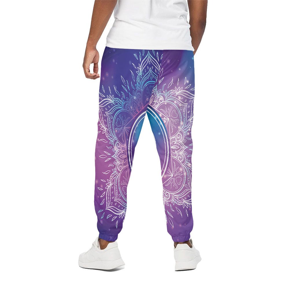 Spiritual Om Mandala Print Cotton Pants