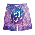 Spiritual Om Mandala Print Cotton Shorts
