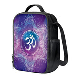 Spiritual Om Mandala Print Crossbody Lunch Bag