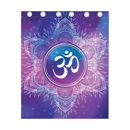 Spiritual Om Mandala Print Curtain