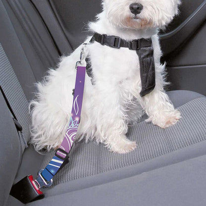 Spiritual Om Mandala Print Dog Seat Belt