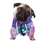 Spiritual Om Mandala Print Dog Zip Up Hoodie