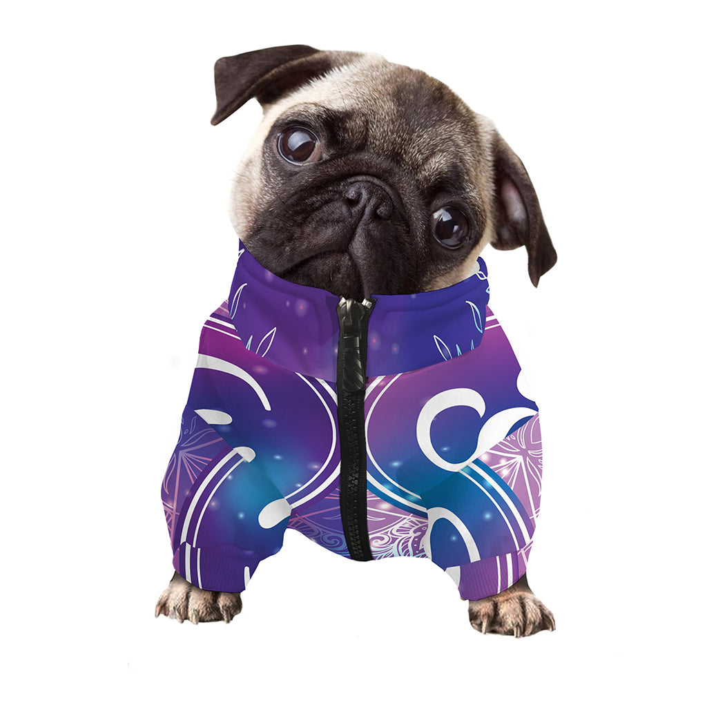 Spiritual Om Mandala Print Dog Zip Up Jacket