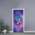 Spiritual Om Mandala Print Door Sticker