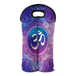 Spiritual Om Mandala Print Double Neoprene Wine Tote
