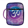 Spiritual Om Mandala Print Front Pocket Bible Bag