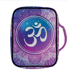 Spiritual Om Mandala Print Front Pocket Bible Bag