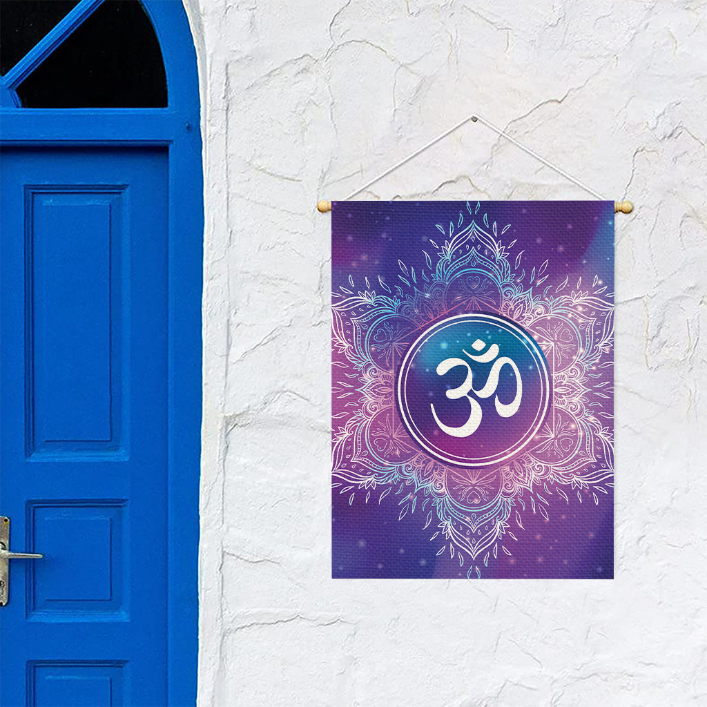 Spiritual Om Mandala Print Garden Flag
