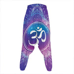 Spiritual Om Mandala Print Hammer Pants