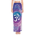 Spiritual Om Mandala Print High Slit Maxi Skirt