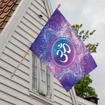 Spiritual Om Mandala Print House Flag