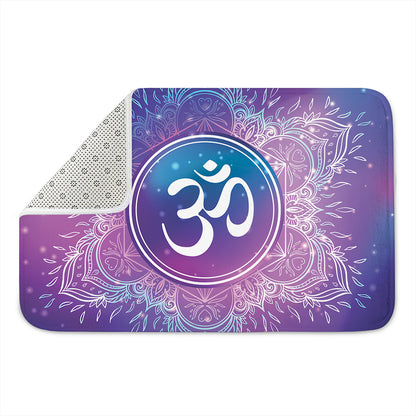 Spiritual Om Mandala Print Indoor Door Mat