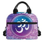 Spiritual Om Mandala Print Insulated Lunch Bag