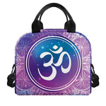 Spiritual Om Mandala Print Insulated Lunch Bag