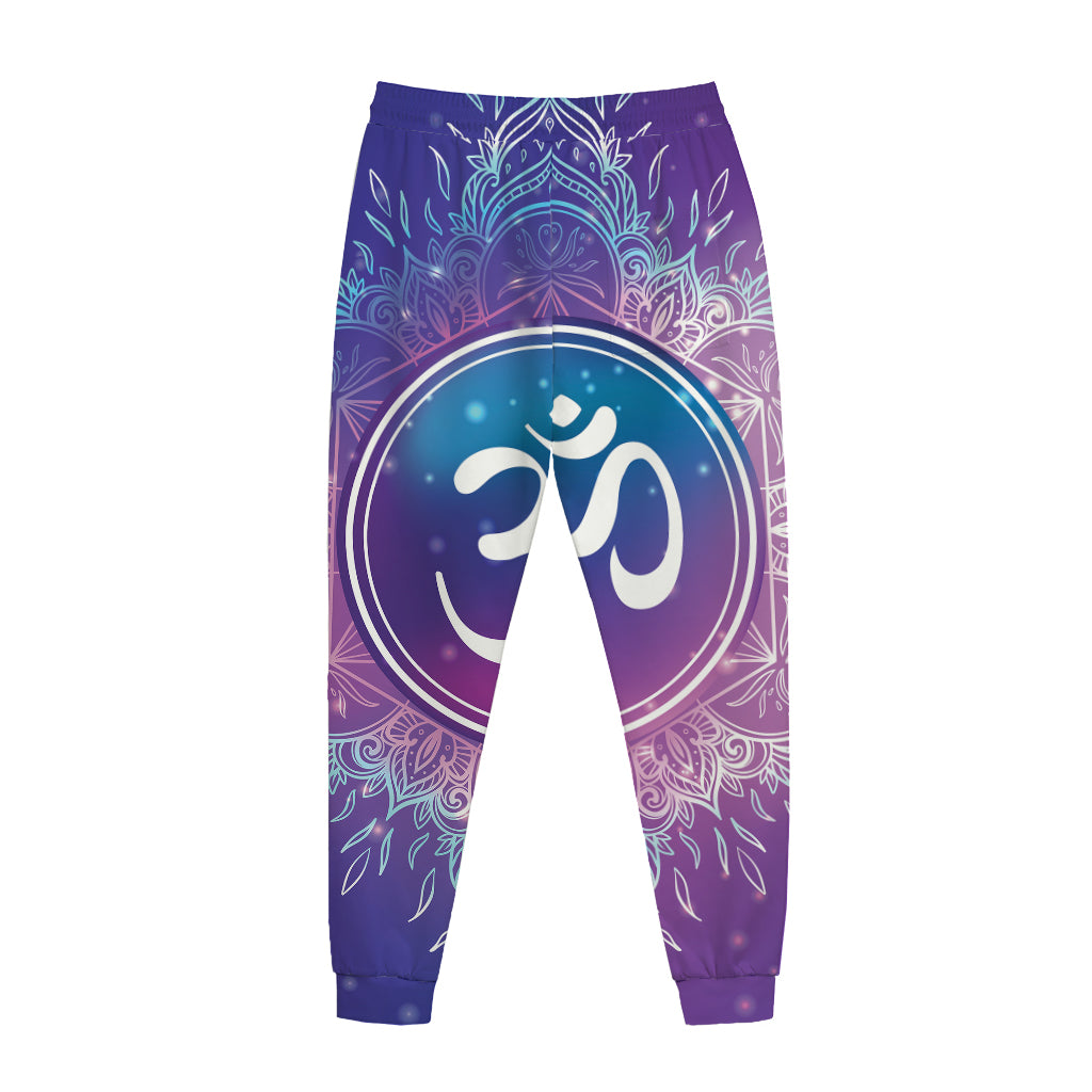 Spiritual Om Mandala Print Jogger Pants