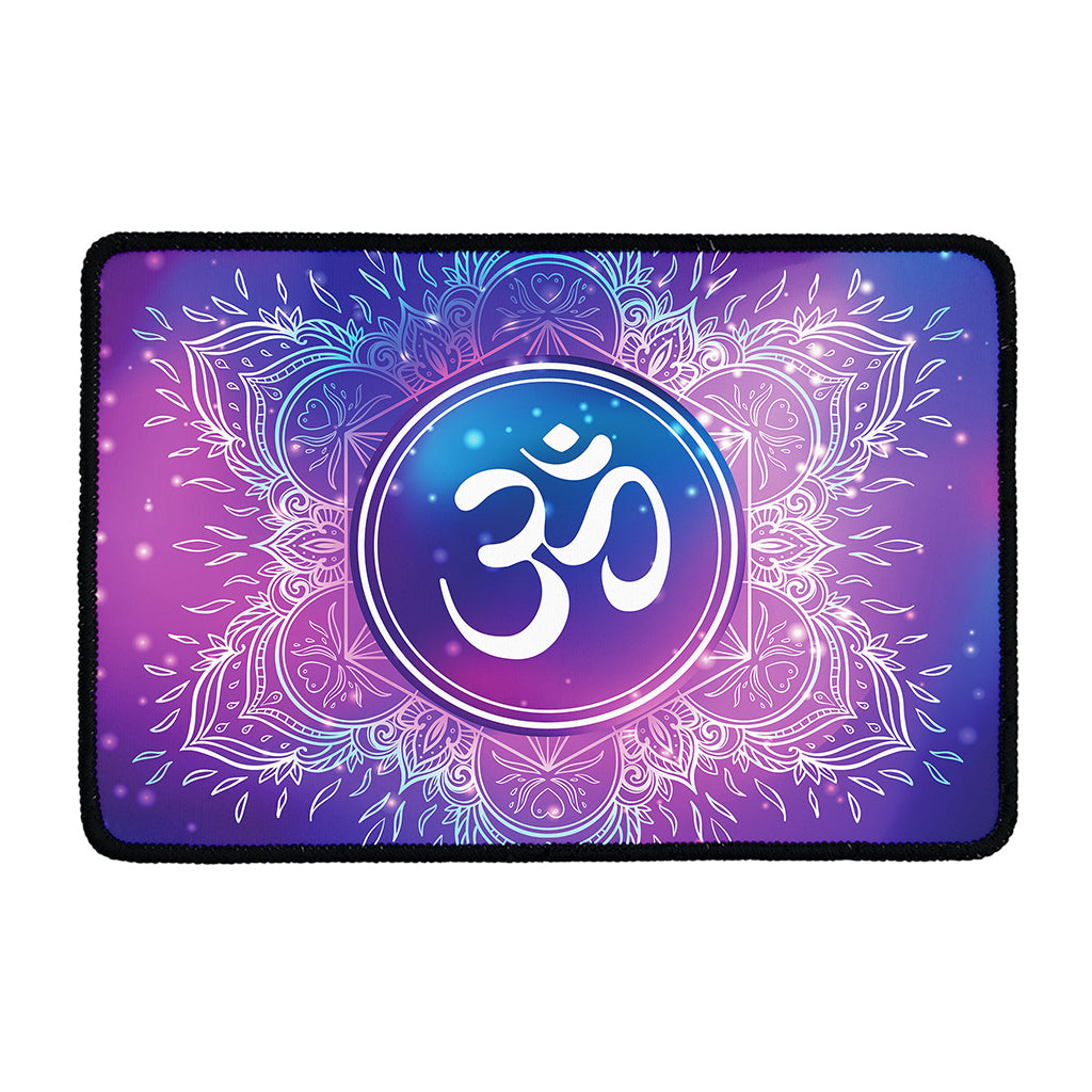 Spiritual Om Mandala Print Kitchen Mat