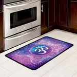 Spiritual Om Mandala Print Kitchen Mat