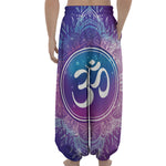 Spiritual Om Mandala Print Lantern Pants