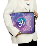 Spiritual Om Mandala Print Laptop Sleeve