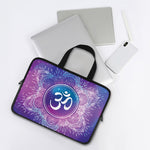 Spiritual Om Mandala Print Laptop Sleeve With Handle