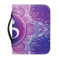 Spiritual Om Mandala Print Leather Bible Cover