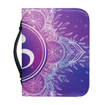 Spiritual Om Mandala Print Leather Bible Cover