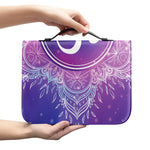Spiritual Om Mandala Print Leather Bible Cover