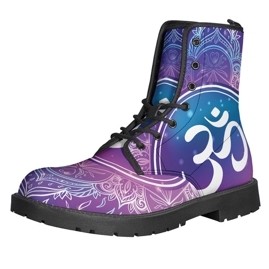 Spiritual Om Mandala Print Backpack