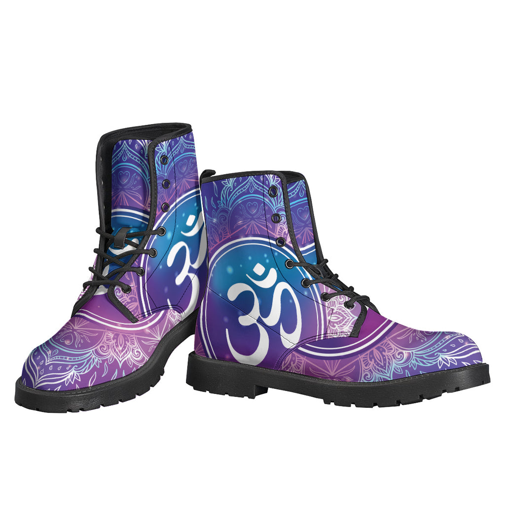 Spiritual Om Mandala Print Backpack