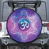 Spiritual Om Mandala Print Leather Spare Tire Cover