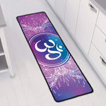 Spiritual Om Mandala Print Long Kitchen Mat