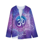 Spiritual Om Mandala Print Long Sleeve Short Coat