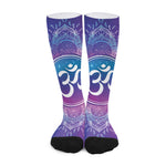 Spiritual Om Mandala Print Long Socks