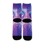 Spiritual Om Mandala Print Long Socks