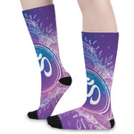 Spiritual Om Mandala Print Long Socks