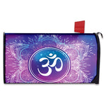 Spiritual Om Mandala Print Mailbox Cover