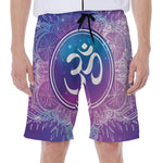 Spiritual Om Mandala Print Men's Beach Shorts