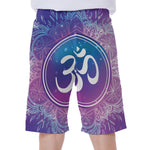 Spiritual Om Mandala Print Men's Beach Shorts