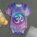 Spiritual Om Mandala Print Men's Bodysuit